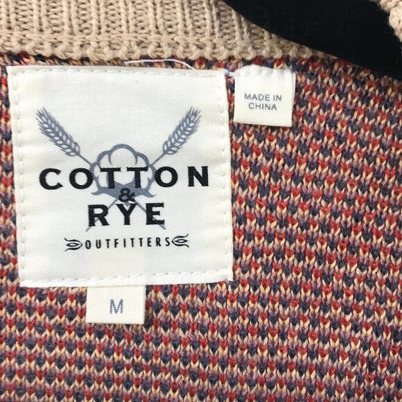 Cotton & Rye geometric boho soft cozy sweater size M - Picture 2 of 5